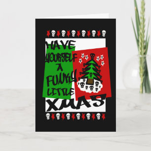 Je hebt zelf een grappige kleine kerstkaart feestdagen kaart