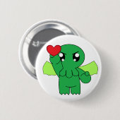 Je heerlijk hart ronde button 5,7 cm (Voorkant /achterkant)