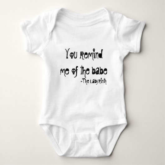 je herinnert me aan de baby  romper (Voorkant)
