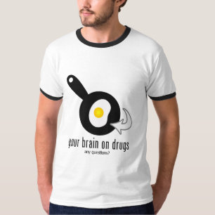 Je hersenen op drugs t-shirt