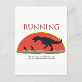 Je hoeft de T-Rex niet te overschrijden Briefkaart