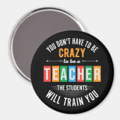 Je hoeft geen gekke grappige leraar te zijn magneet (Voorkant / Achterkant)