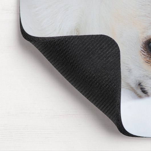 Je hond puppy hondenfoto chihuahua muismat (Hoek)