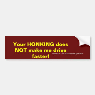 Je HONKJE Bumpersticker
