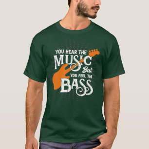 Je hoort de muziek, maar je voelt de bal t-shirt