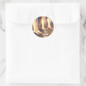 JE HOORT HIER RONDE STICKER (Tas)