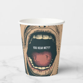 Je hoort me papieren bekers