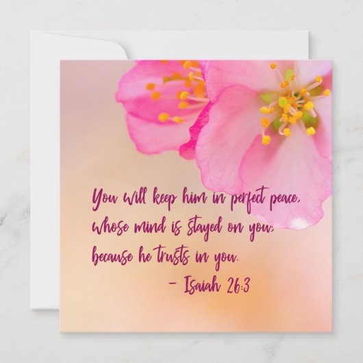 Je houdt hem Christelijk Floral Inspirerend (Voorkant)