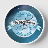 Je houdt van de Moon Chalkboard Banner Baby (Voorkant)