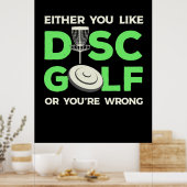 Je houdt van Disk Golf Poster (Keuken)