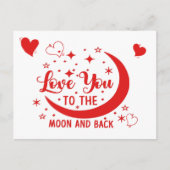 Je houdt van het Moon & Back Briefkaart (Voorkant)