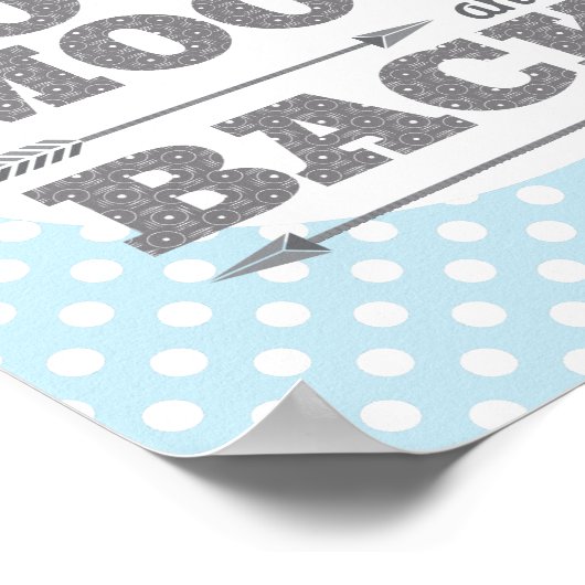 Je houdt van het Moon en het Rug Nursery Poster (Hoek)