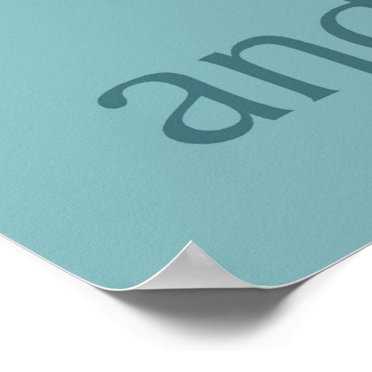 Je houdt van het poster Moon en Back (Hoek)