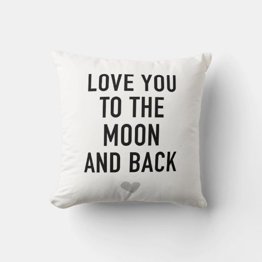 Je houdt van het Sierkussen Moon en Back (Voorkant)