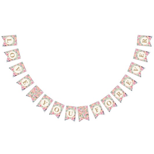 Je houdt van je altijd weduwschap met Blush Pink S Vlaggetjes (Alle)