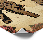 Je houdt van je vader Poster motorfiets (Hoek)