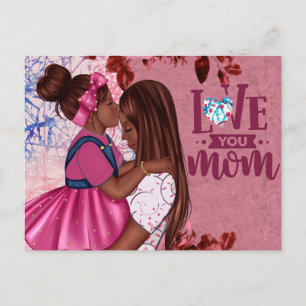 Je houdt van moeder en kind Moederdag Briefkaart