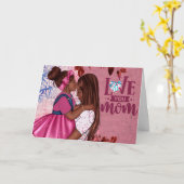 Je houdt van moeder en kind Moederdag Kaart (Gele Bloem)