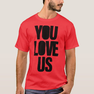 Je houdt van ons zwart t-shirt