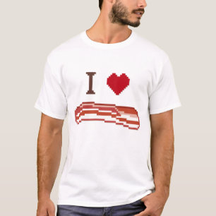 Je I Love Bacon aanpassen T-shirt