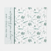 Je in Love Fleece Blanket Deken (Voorkant (Horizontaal))