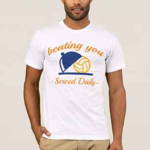 Je in volleybal slaan t-shirt