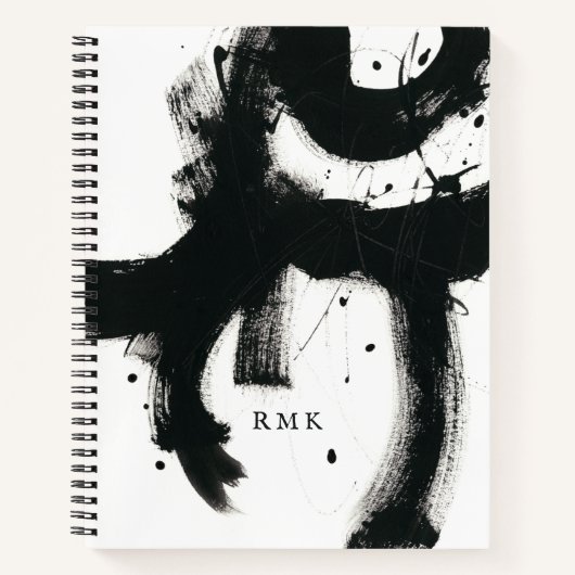 Je Initialen toevoegen | Onyx Gesture Notitieboek (Voorkant)
