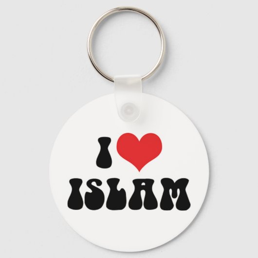 Je J'aime l'Islam Porte-Clés (Recto)