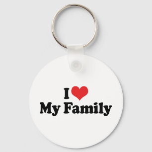 Je J'aime Ma Famille Porte-Clés