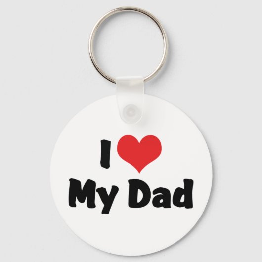 Je J'aime Mon Papa Porte-Clés (Recto)