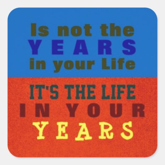 JE JAREN - STICKERS (Voorkant)