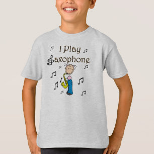 Je Joue du Saxophone T-shirts et Cadeaux pour Figu