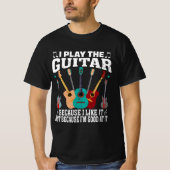 Je Joue Le T-shirt Guitare Funny Guitare (Devant)