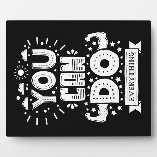 Je kan alles doen fotoplaat (Voorkant)