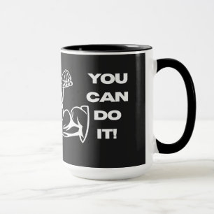 Je Kan Het Fitness Motivatie Sportzaal Workout T-S Mok