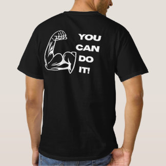 Je Kan Het Fitness Motivatie Sportzaal Workout T-S T-shirt