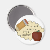 Je kan me niet schelen... ik ben leraar. magneet (Voorkant / Achterkant)
