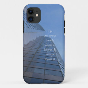 Je kan niet vliegen tenzij je jezelf laat vallen, iPhone 11 hoesje