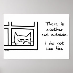 Je kat houdt niet van dat andere kat poster