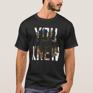 Je kende Kleurrijke Zonnebloem Amerika Vlag Leopar T-shirt