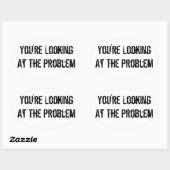 Je kijkt naar het probleem ovale sticker (Vel)