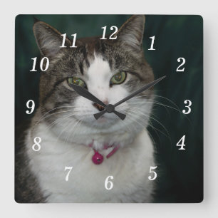 Je kijkt naar me Wall Clock Vierkante Klok