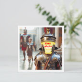 Je kind als Romeinse krijger, Gladiator kaart (Staand voorkant)