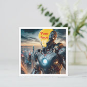 Je kind als superheld, op maat gemaakte superhelde kaart (Staand voorkant)