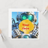 Je kind en robot, robot blanco kaart (Voorkant / Achterkant in situ)