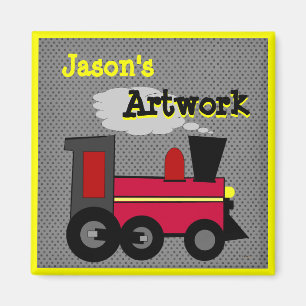 Je kinderkunstwerk personaliseren magneet