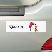 Je kippenhok bumpersticker (Op auto)