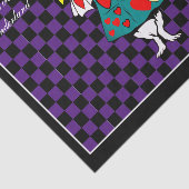 Je kleurenAlice in Wonderland White Rabbit Check Tissuepapier (Detail)