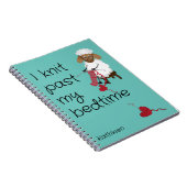 Je Knit Passé Mon Bedtime Sheep Carnet Personnalis (Côté Droit)