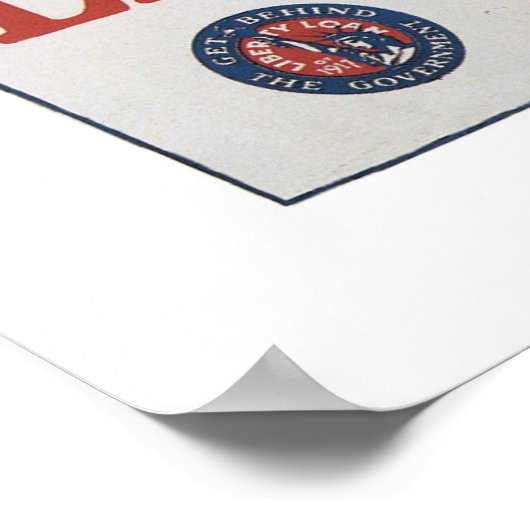 Je koopt een Liberty Bond Lest ik Perish Poster (Hoek)